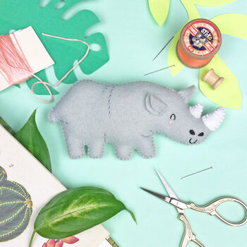 Riley The Rhino Felt Sewing Kit, 3 of 10