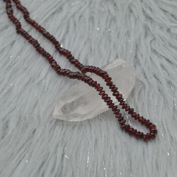 Red Garnet Beaded Necklace, 2 of 8