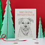 Border Terrier Christmas Card, thumbnail 2 of 2