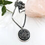 Unisex Self Love Talisman Necklace In Sterling Silver, thumbnail 4 of 7