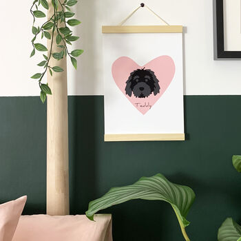 Personalised Dog Heart A4 Print, 2 of 12