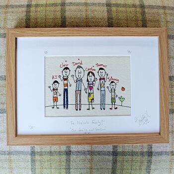 Personalised Family Picture Portrait Embroidery, 2 of 12