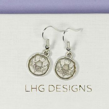 Caledonia Thistle Earrings Scottish Gift, 2 of 7