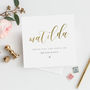 Personalised To My Bridesmaid Card | Gold Effect Card, thumbnail 1 of 2