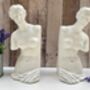 Pair Of Venus White Bookends Heavy Book Holders Gift, thumbnail 2 of 9