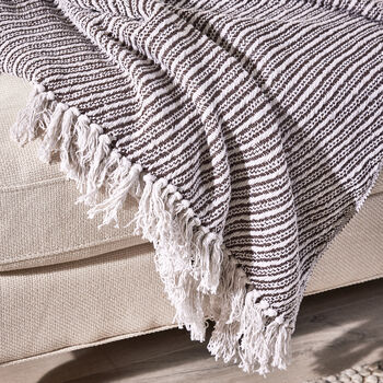 Beaumont Throw Blanket With Tassels, 6 of 6