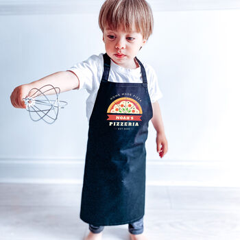 Personalised Daddy And Me Pizza Apron Set, 3 of 7