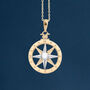 9ct Mixed Gold Compass Necklace, thumbnail 1 of 11