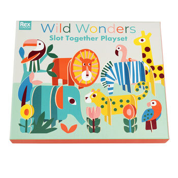 Wild Wonders Slot Together Children's Cardboard Playset, 2 of 12