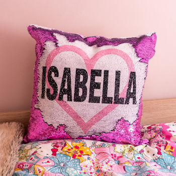 Personalised Sequin Cushion, 3 of 6