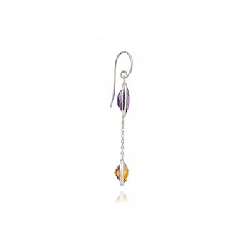 Desert Moonlight Chandelier Earrings In Sterling Silver, 3 of 5
