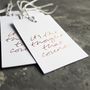 'It's The Thought That Counts' Foil Gift Tag, thumbnail 1 of 6