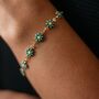 White Daisy Sun Flower Charms Summer Bracelet, thumbnail 3 of 7