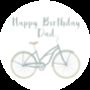 Dad Bike Birthday Lollipop, thumbnail 2 of 4