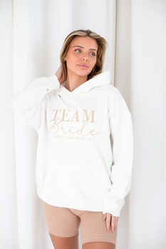 Personalised Embroidered 'Bride To Be' Hoodie, 6 of 10