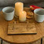 Personalised Wooden Jigsaw Engraved Coasters With Leaf Set Of Two, thumbnail 1 of 4