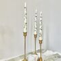 Hand Painted White Anemone Taper Candles, thumbnail 9 of 12