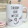 I Bloody Love My Cat Cat Lady Mug, thumbnail 1 of 3
