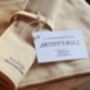 Handloom Cotton Artist Roll | Eco Friendly Art Supply Organiser For Kids – Milk Tea Colour, Empty, thumbnail 1 of 4