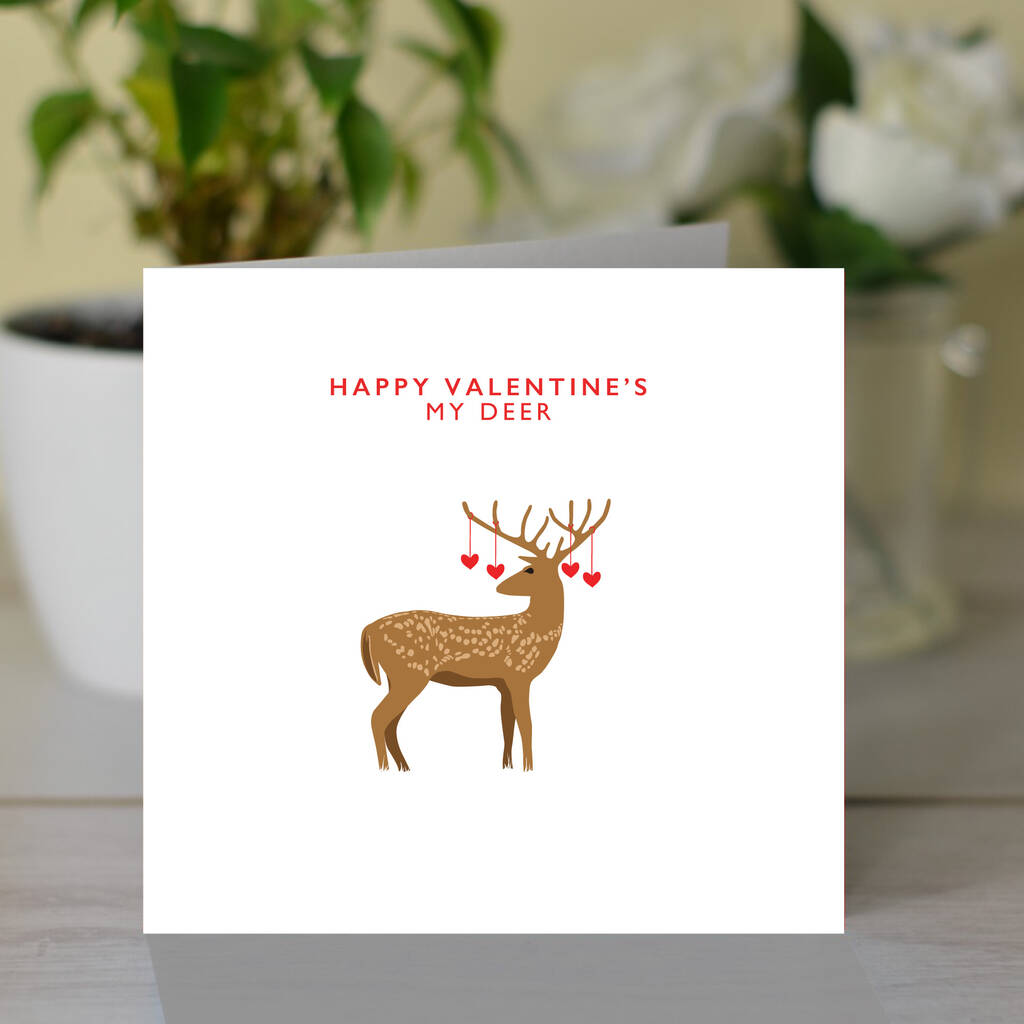 Happy Valentine's My Deer Card