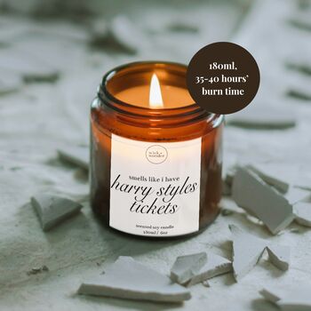 Harry Styles Tickets Candle, Ticket Reveal Gifts, 2 of 10