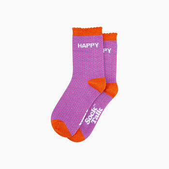 Happy Spotted Combed Cotton Glitter Socks In Lilac, 3 of 4