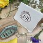 Monogram Rubber Stamp – Floral Border, thumbnail 1 of 6