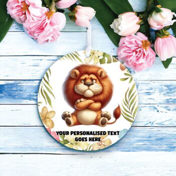 Personalised Grumpy Lion Father's Day Gift B, 2 of 2