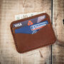 Personalised Leather Mens Minimalist Card Wallet, thumbnail 7 of 12