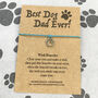 Best Dog Dad Ever! Wish Bracelet, thumbnail 8 of 12