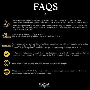 Scratch Card Surprise Staycation Personalised Gift Voucher Golden Ticket, 7 of 11