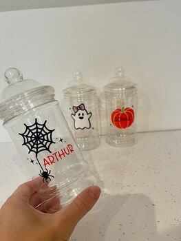 Personalised Halloween Victorian Sweet Jar, 3 of 4