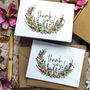 Wildflower Curl Thank You Cards And Envelopes, thumbnail 3 of 5