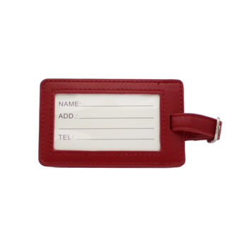 Personalised Red Cricket Luggage Tag, 3 of 7