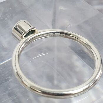 9ct White Gold And Topaz Ring, 8 of 12