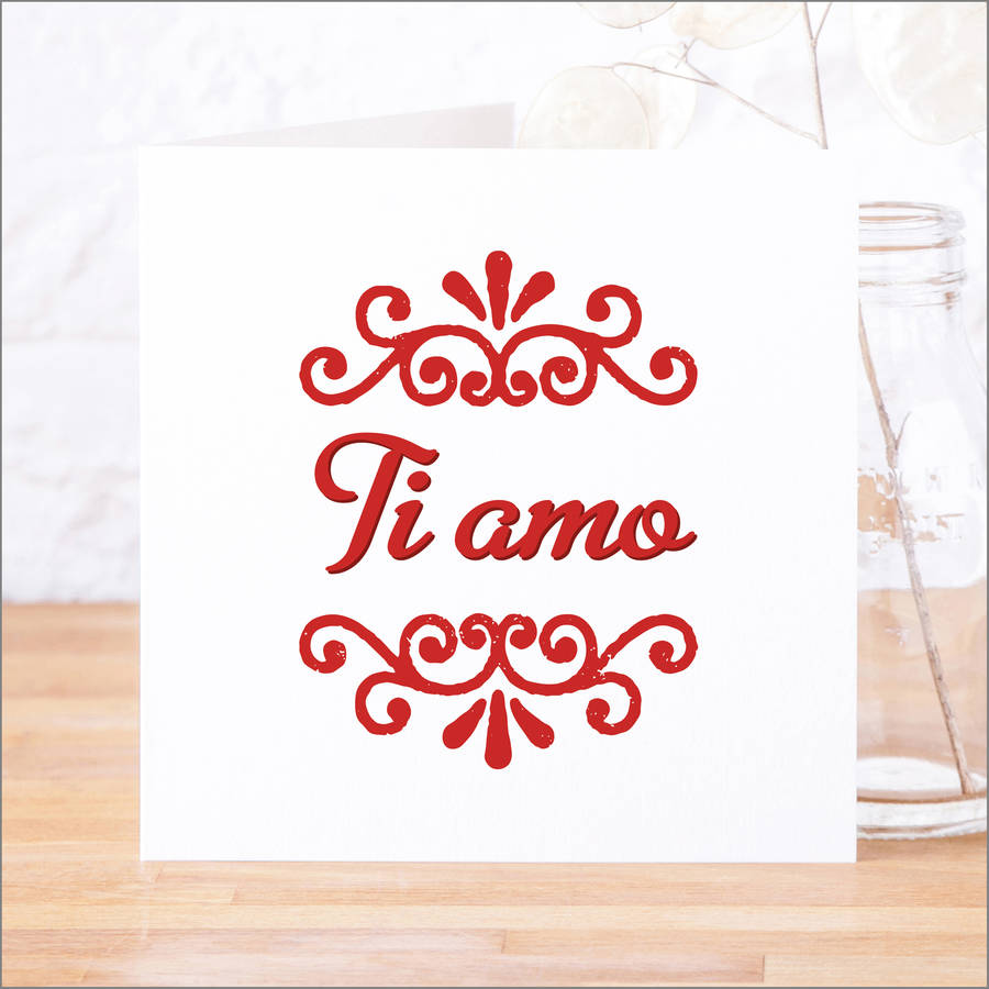 'Ti Amo' I Love You Card, 1 of 6