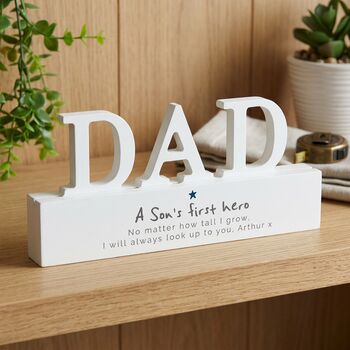 Dad Gifts A Son's First Hero Ornament, 4 of 7
