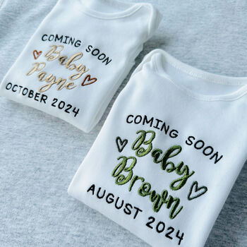 Personalised Embroidered Baby Vest 2024, 2 of 4