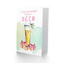 Wonderful Time Beer Funny Pun Christmas Card, thumbnail 2 of 4