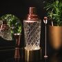 Luxury Rose Gold Cocktail Shaker, Jigger And Stirrer Set, Glass Cocktail Shaker Set, Cocktail Mixing Set, thumbnail 1 of 8