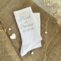 Personalised Bridesmaid/Maid Of Honour Wedding Socks, thumbnail 1 of 4