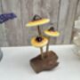 Psychedelic Yellow Amanita Mushroom Sculpture Small, thumbnail 10 of 12