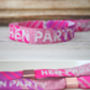Hen Party Rose Gold Festival Wristbands, thumbnail 1 of 9