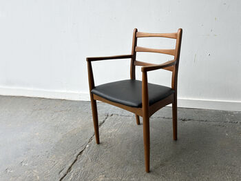 Mid Century Set Of Dining Chairs By Schreiber Furniture, 8 of 12