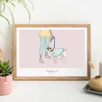 Bespoke 'Always By Your Side' Pet Print, 4 of 10