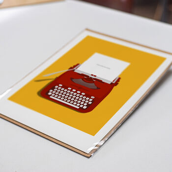 Personalised Retro Typewriter Poster, 5 of 6