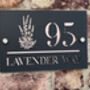 Personalised Lavender Design House Sign Acrylic, thumbnail 4 of 7