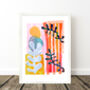 Colourful Abstract Leaf Print Set, thumbnail 9 of 11