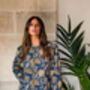 Indian Cotton Midnight Marigold Printed Top, thumbnail 1 of 4