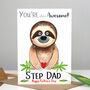 Sloth 'You're Awesome' Father's Day Card, thumbnail 3 of 5